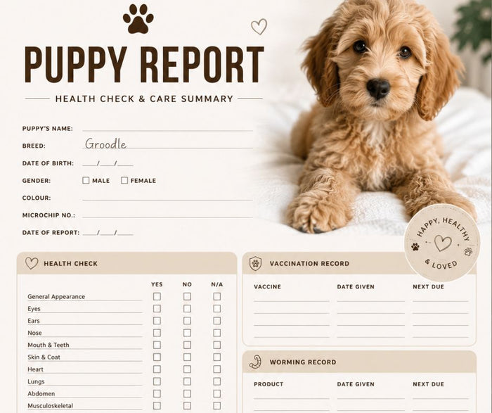 Puppy health report